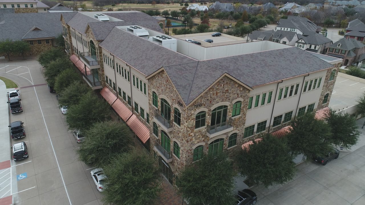 Elevated Roofing in Frisco, TX - Overhead Roof Shot