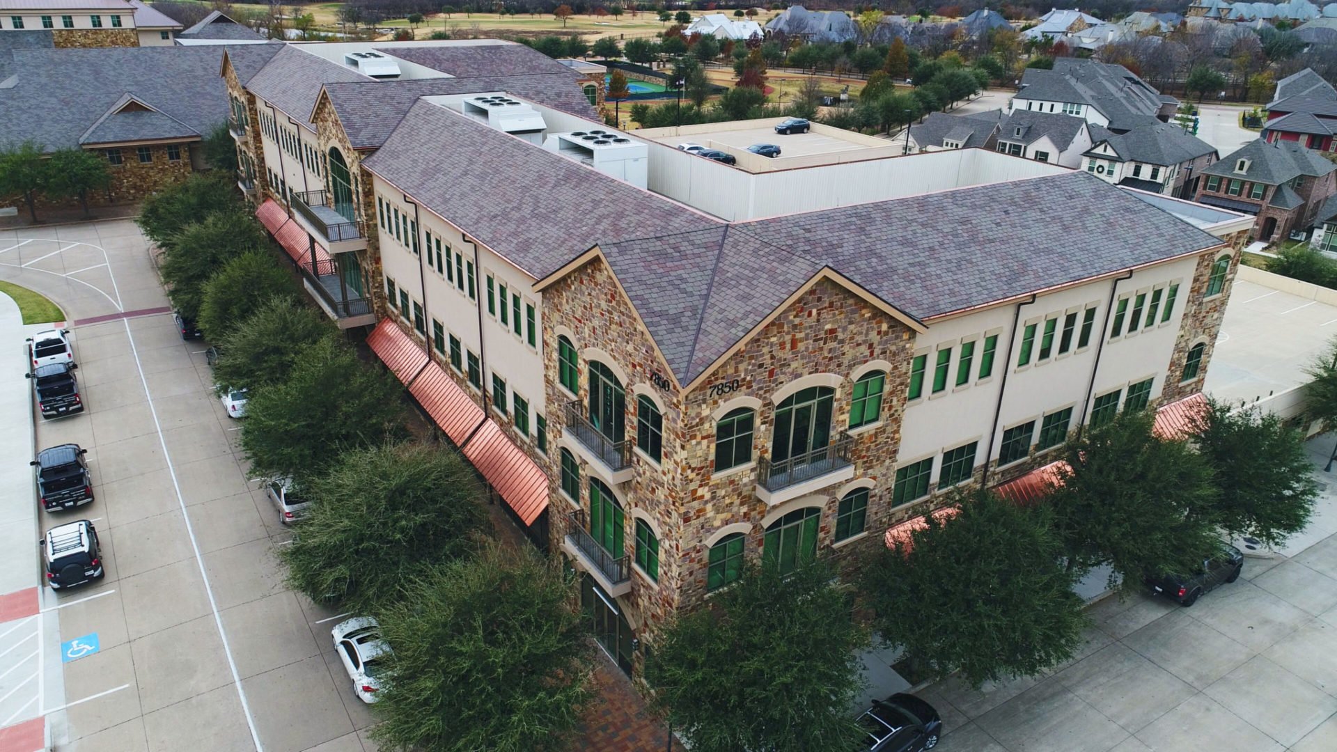 Elevated Commercial Roofing Town Square Project