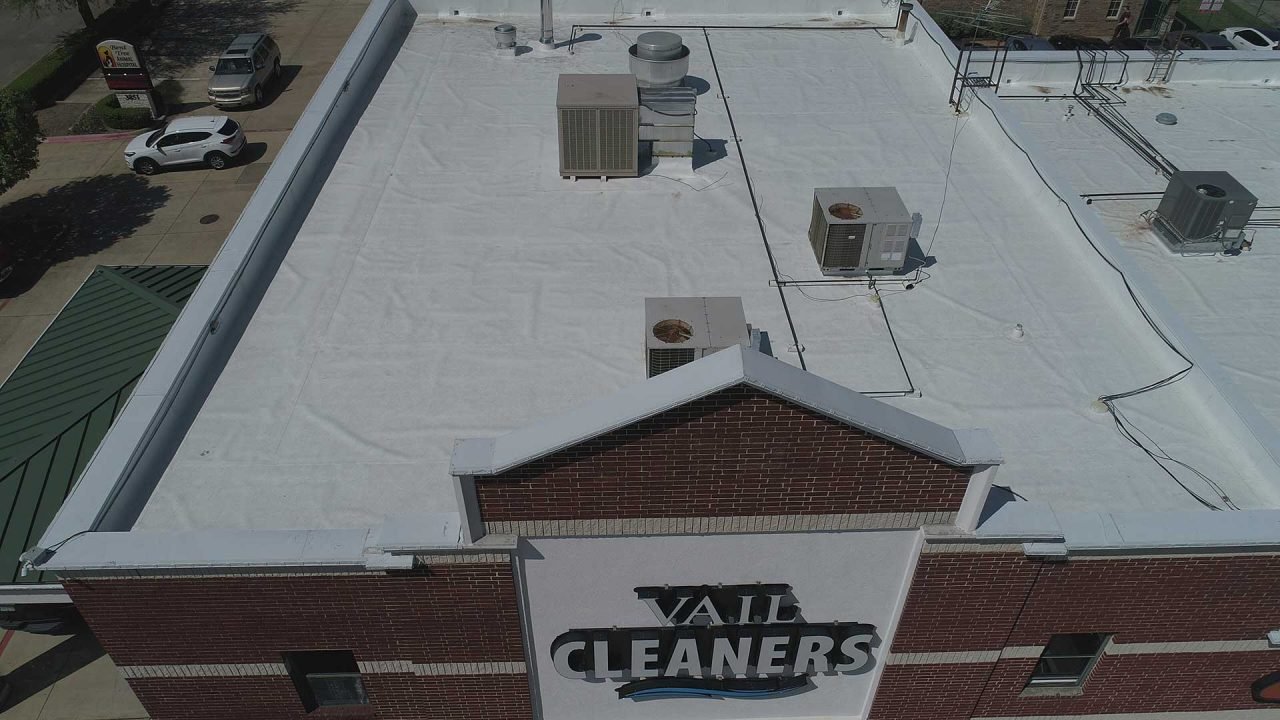 Elevated Roofing in Frisco, TX - Vail Cleaners - Overhead View